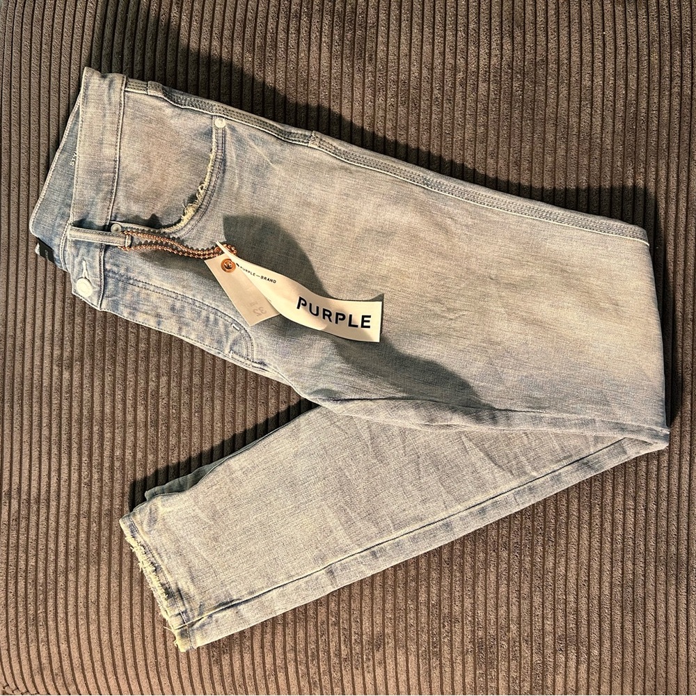 Men's Purple Brand Skinny Jeans - Light Blue